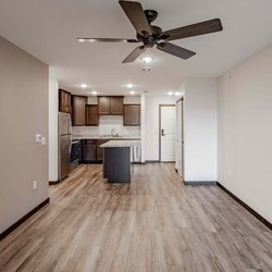 kitchen at Rivertown Residencial Suites located in Monticello, MN